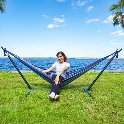 Heavy-Duty Metal Hammock Stand for Comfortable Outdoor Seating detail image - detail view 11