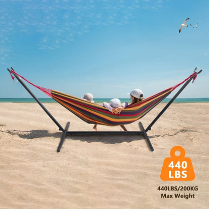 Heavy-Duty Metal Hammock Stand for Comfortable Outdoor Seating detail image - detail view 4