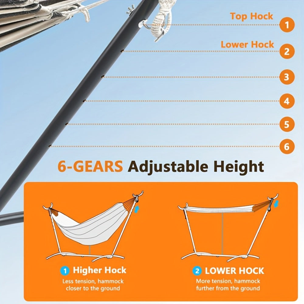 Heavy-Duty Metal Hammock Stand for Comfortable Outdoor Seating detail image - detail view 8