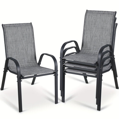 Patio Dining Chair shown in the Grey option