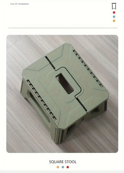 Heavy-Duty Plastic Folding Stool with Carry Handle and Tool-Free Assembly detail image - detail view 17