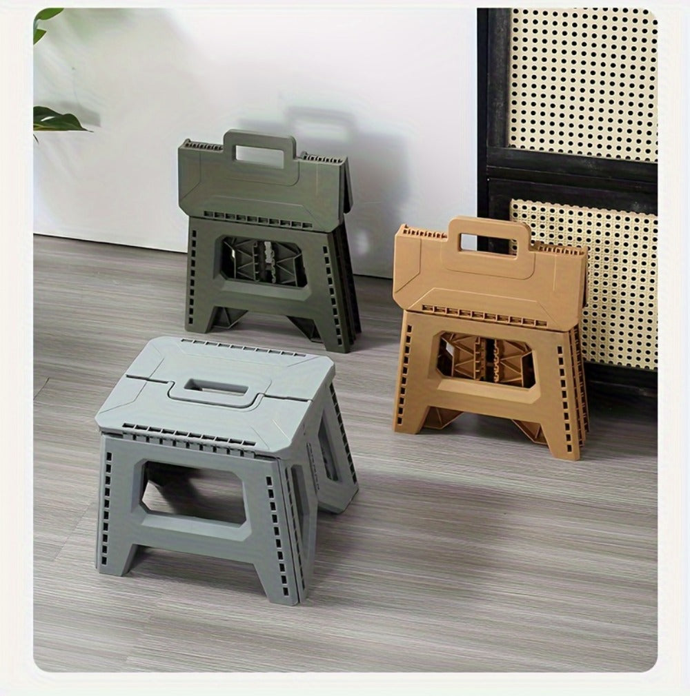 Heavy-Duty Plastic Folding Stool with Carry Handle and Tool-Free Assembly detail image - detail view 20