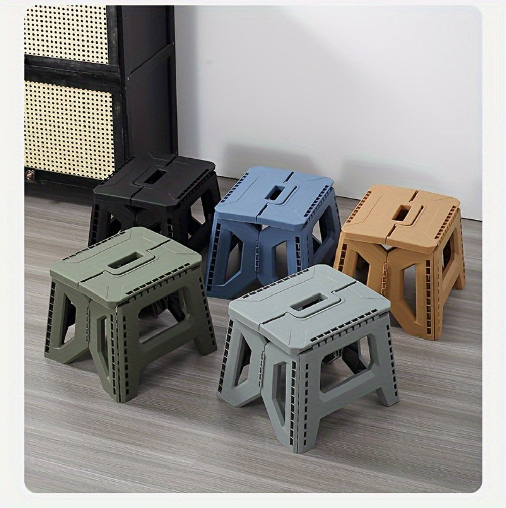 Heavy-Duty Plastic Folding Stool with Carry Handle and Tool-Free Assembly detail image - detail view 21