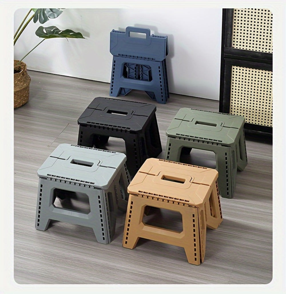 Heavy-Duty Plastic Folding Stool with Carry Handle and Tool-Free Assembly detail image - detail view 22