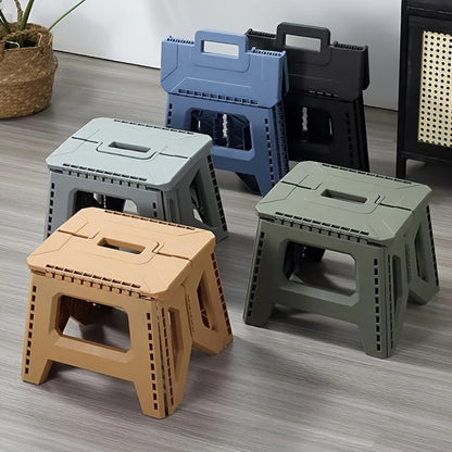 Heavy-Duty Plastic Folding Stool with Tool-Free Assembly and Multiple Color Options detail image - detail view 8
