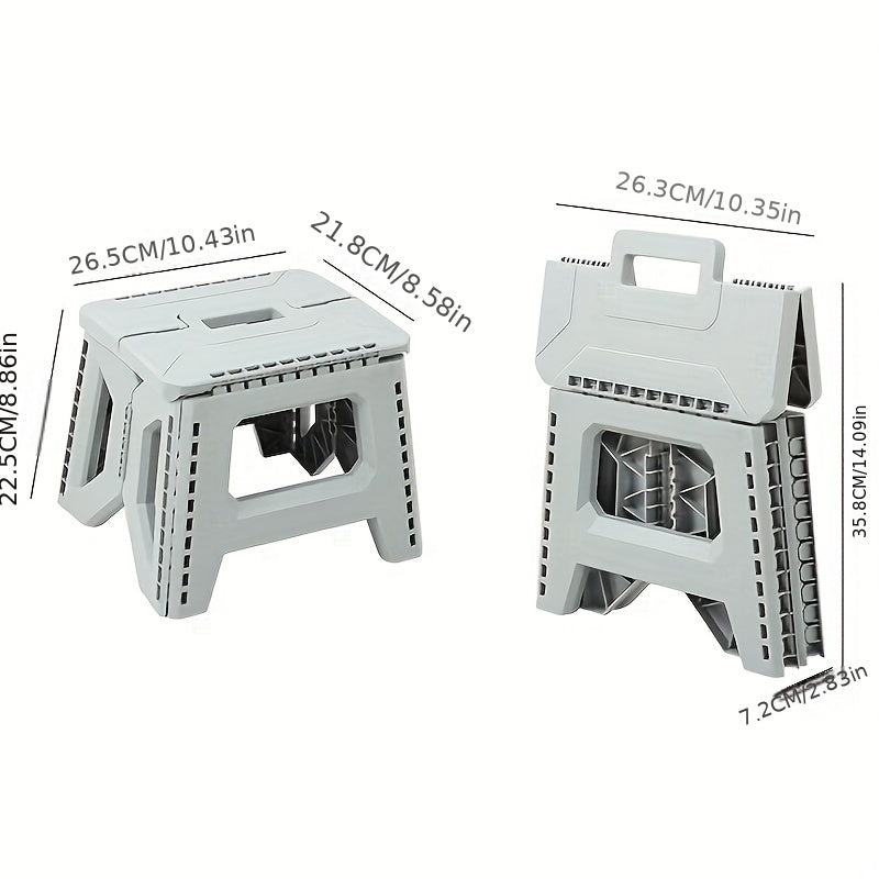 Folding Stool shown in the Grey, 330 lbs option