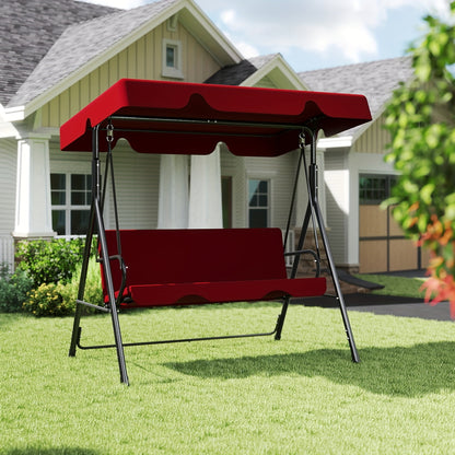 Porch Swing shown in the Red option