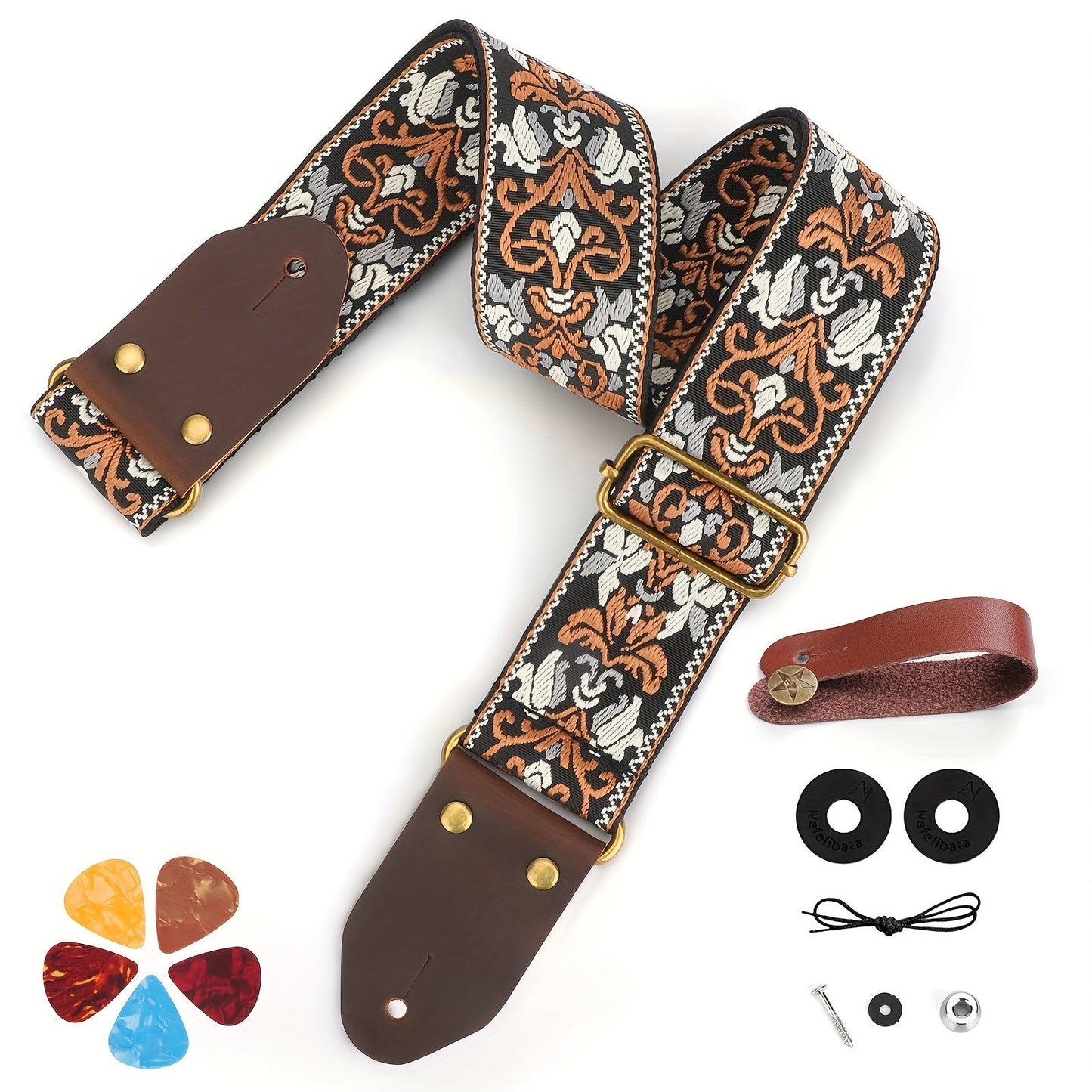 Jacquard Guitar Strap shown in the As Show option