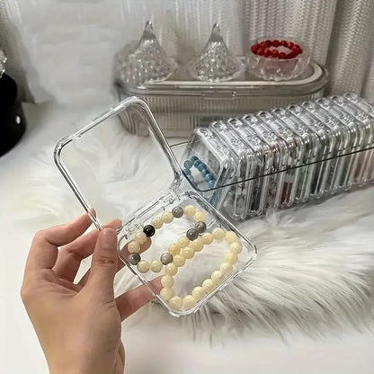 Jewelry Box - Organizer Stackable Clear 13-Piece Transparent Dust-Proof Storage - product detail view 14