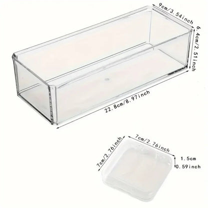 Jewelry Box - Organizer Stackable Clear 13-Piece Transparent Dust-Proof Storage - product detail view 15