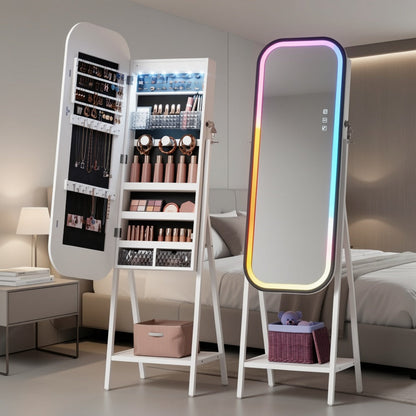 Jewelry Cabinet with LED Lighting for Organized Everyday Storage in Bedroom detail image - detail view 7