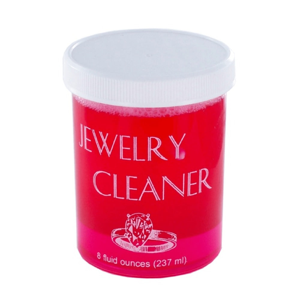 Jewelry Cleaner - Solution 8 fl oz Gold, Silver & Platinum Dip with Cleaning Brush, Strainer - product detail view 5