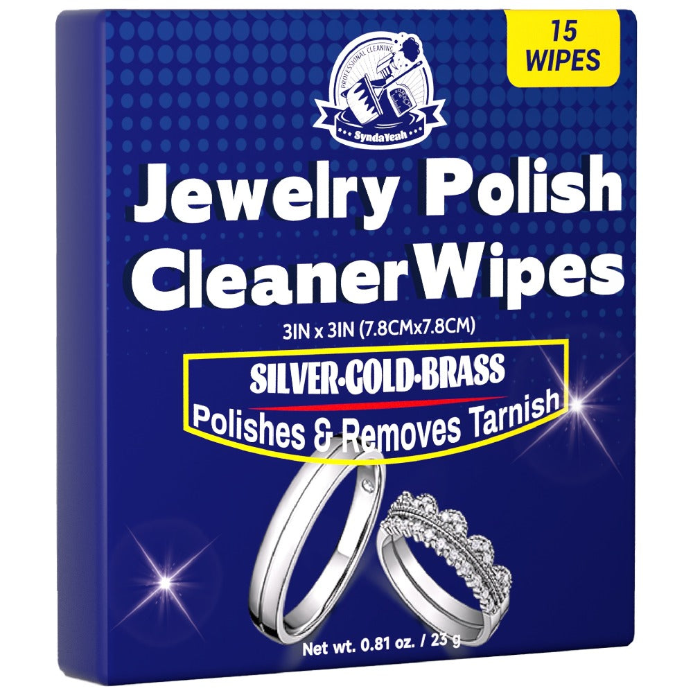 Jewelry Cleaning Cloth - Polishing 15 Wipes Premium Microfiber Sheets for Gold, Silver, Rings - product detail view 3