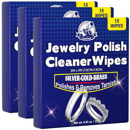 Jewelry Cleaning Cloth - Polishing 15 Wipes Premium Microfiber Sheets for Gold, Silver, Rings - product detail view 7