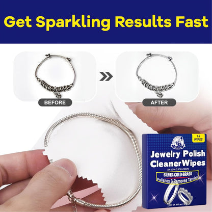 Jewelry Cleaning Cloth - Polishing 15 Wipes Premium Microfiber Sheets for Gold, Silver, Rings - product detail view 15