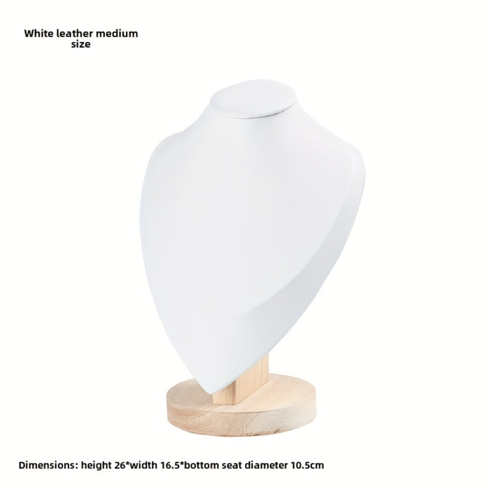 Jewelry Display Stand - Mannequin Neck Portrait Necklace Holder for Home, Boutique & Trade Show - product detail view 12