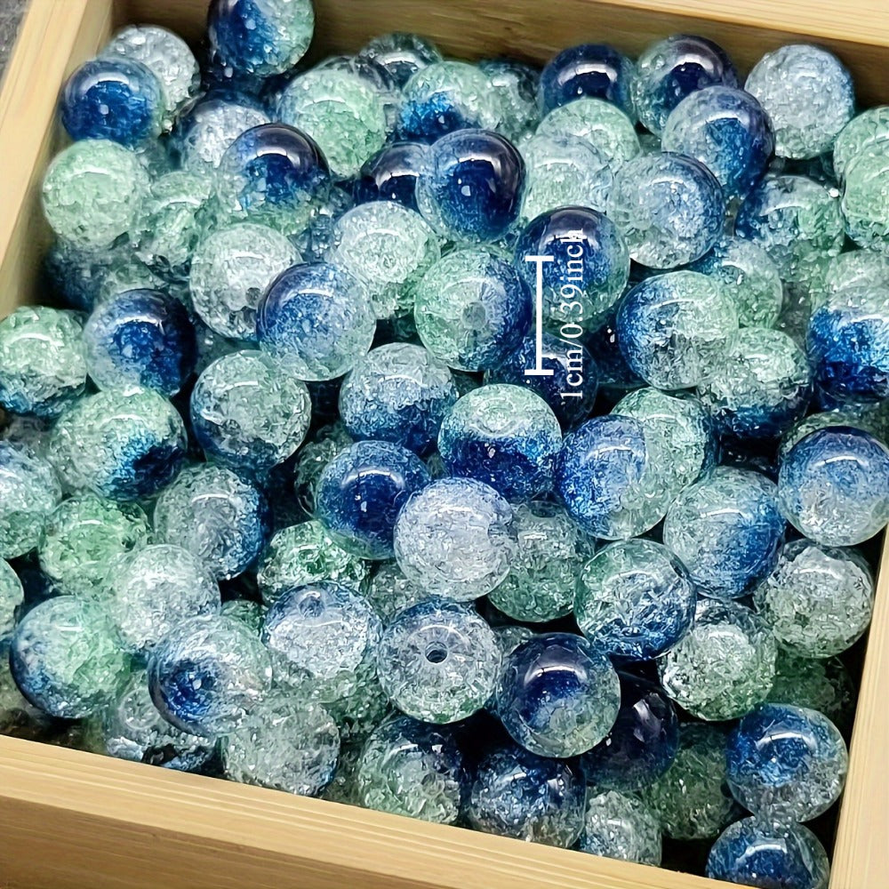 Jewelry Making Beads - Crackle Stone 399 Pcs Set 10mm Assorted Multicolor Round for , Bracelets - product detail view 6