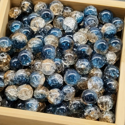 Jewelry Making Beads - Crackle Stone 399 Pcs Set 10mm Assorted Multicolor Round for , Bracelets - product detail view 7