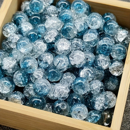 Jewelry Making Beads - Crackle Stone 399 Pcs Set 10mm Assorted Multicolor Round for , Bracelets - product detail view 10
