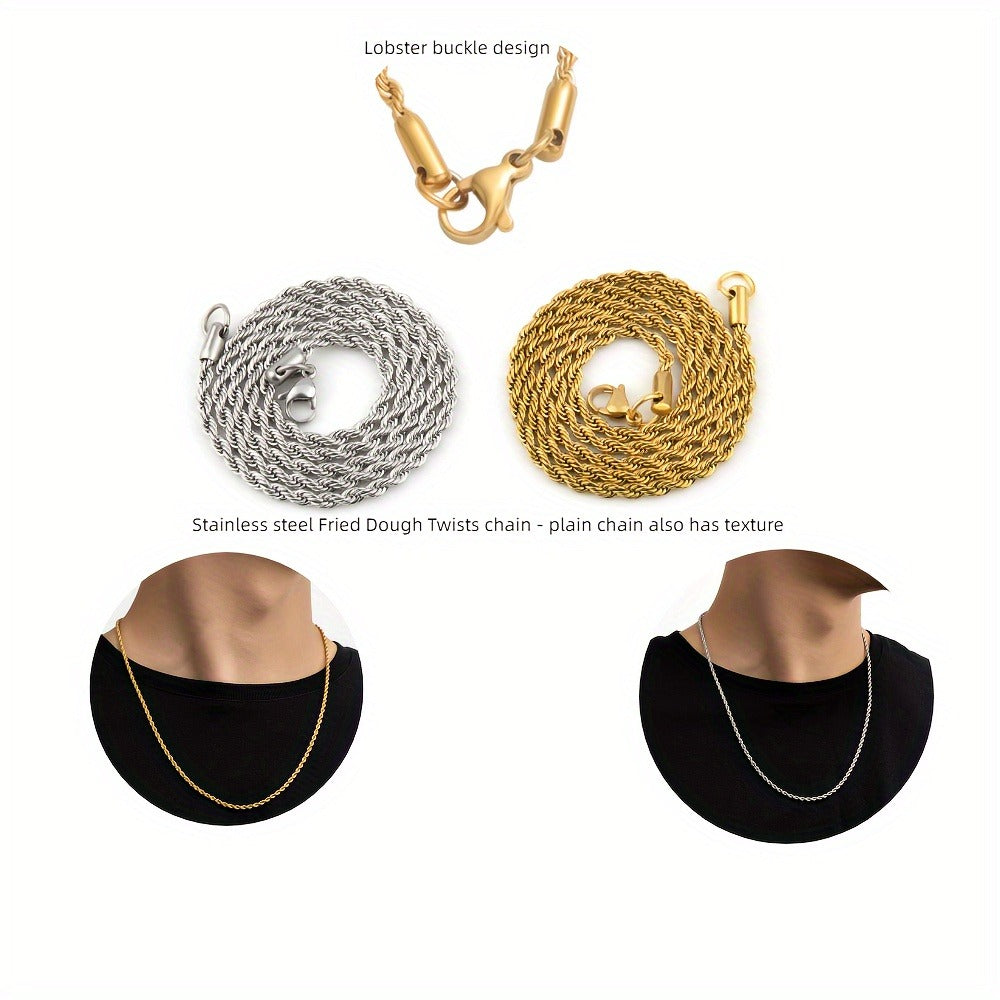 Jewelry Set with Watch - Men's 5pcs Rhinestone Necklace Ring Bracelet Gift Box Fashion Accessories - product detail view 7