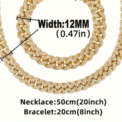 Jewelry Set with Watch - Men's Rhinestone Quartz & 3pcs or 4pcs Bundle with Cross Necklace & - product detail view 6