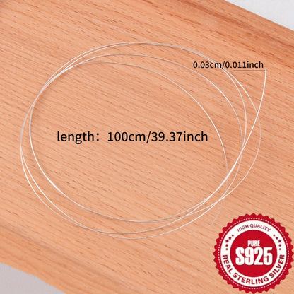 Jewelry Wire - Silver for Making Handcrafted Braiding , Thin Craft DIY Beading Wrapping - product detail view 3