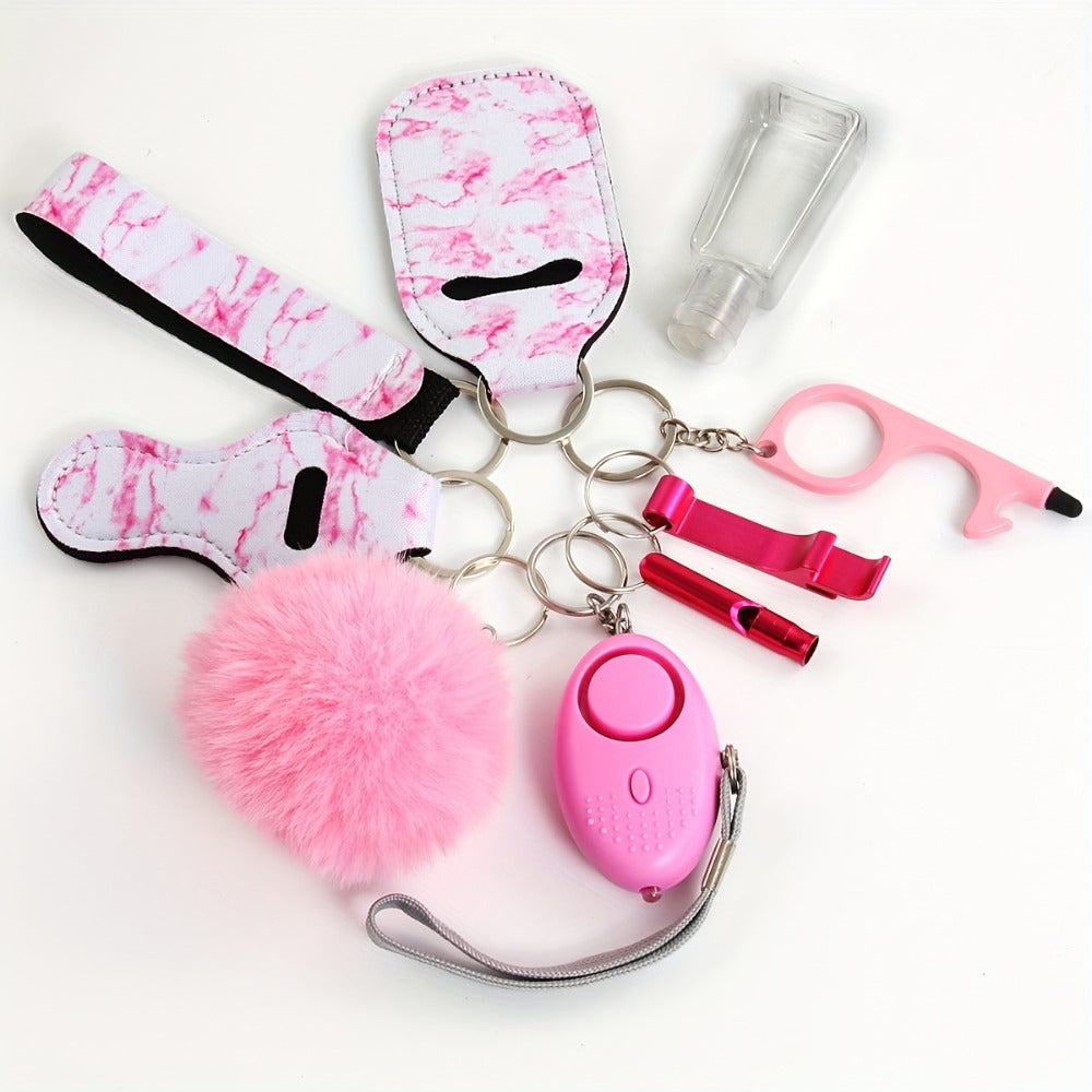 Keychain - Personal Alarm Set 130dB Emergency Siren 10-Piece Women's Self Defense - product detail view 6