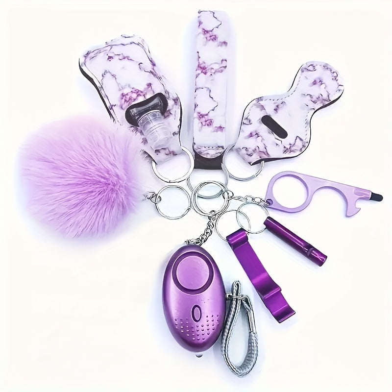 Keychain - Personal Alarm Set 130dB Emergency Siren 10-Piece Women's Self Defense - product detail view 11