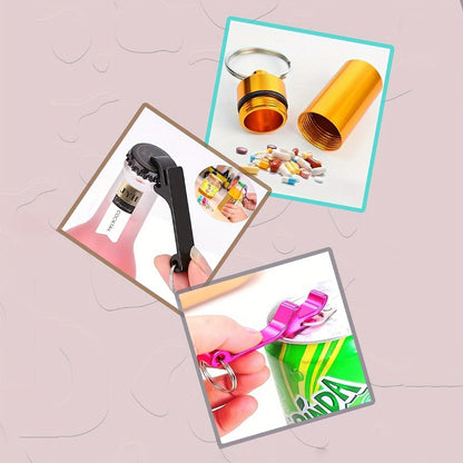 Keychain - Safety Set Women 9pcs Self Defense Gift Box Personal Alarm Pom-Pom - product detail view 9