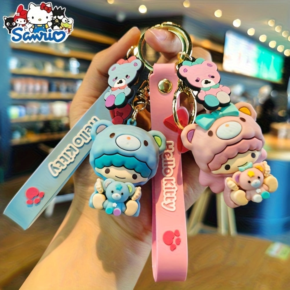 Keychain - Sanrio Set 7 Pack | Cute Cartoon Character Bag Charm & Car Key Decoration - product detail view 13
