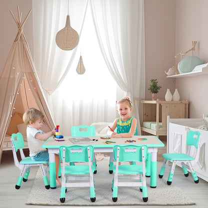 Kids Activity Table Set with Adjustable Height for Kids' Room detail image - detail view 3