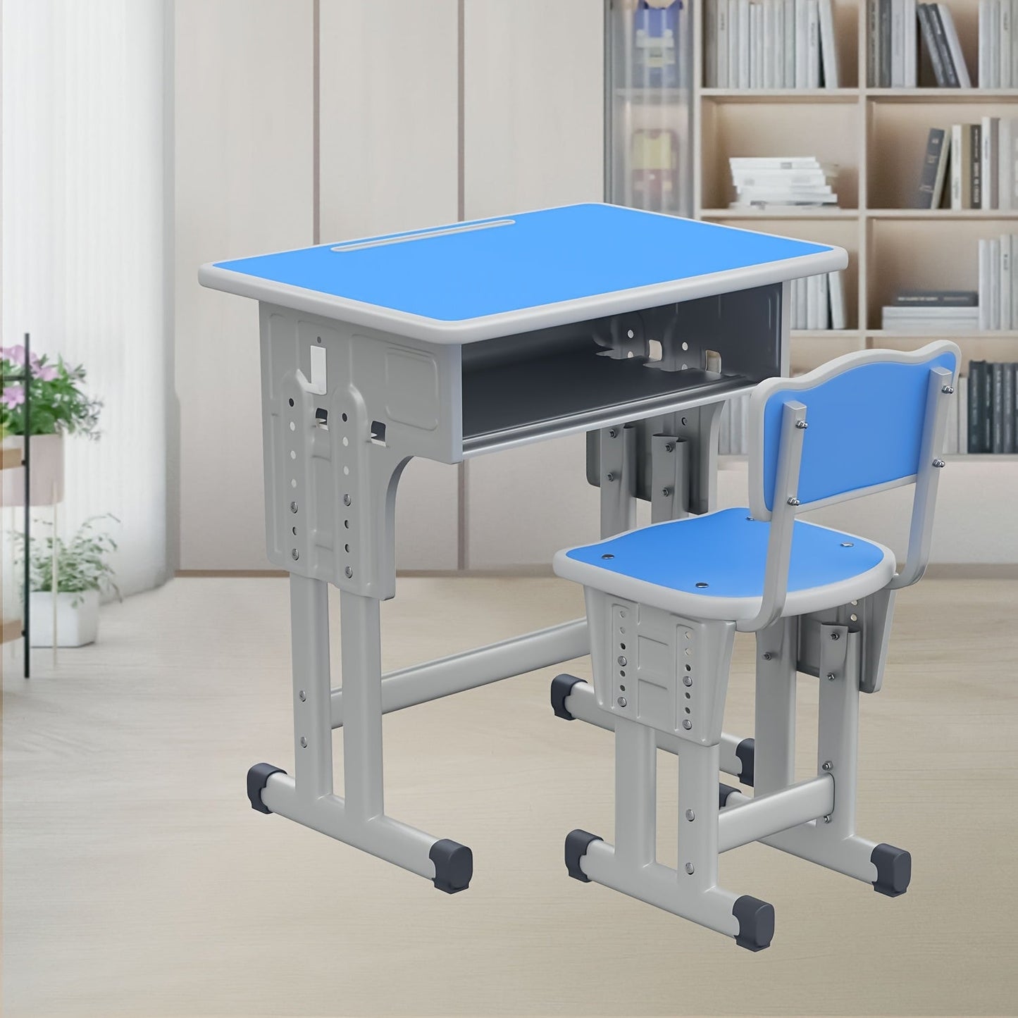 Kids Desk and Chair Set shown in the Sky Blue option