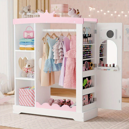 Kids Wardrobe with Open Shelves and Multiple Color Options for Kids' Room detail image - detail view 5