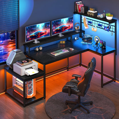 Gaming Desk shown in the 56" Black option