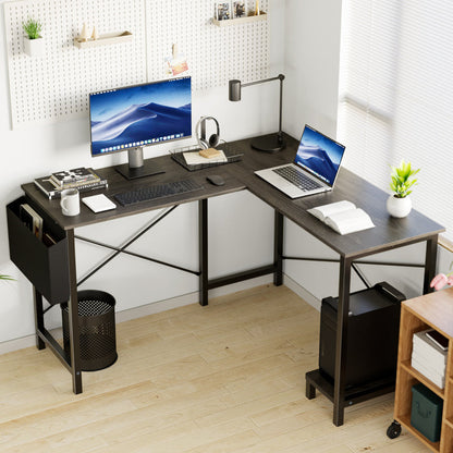 Computer Desk shown in the Grey table option