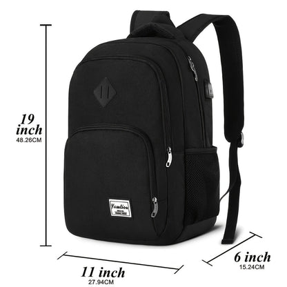 Laptop Backpack – 15.6 Inch, USB Charging, Adjustable Strap, for Travel & School – detail view 3