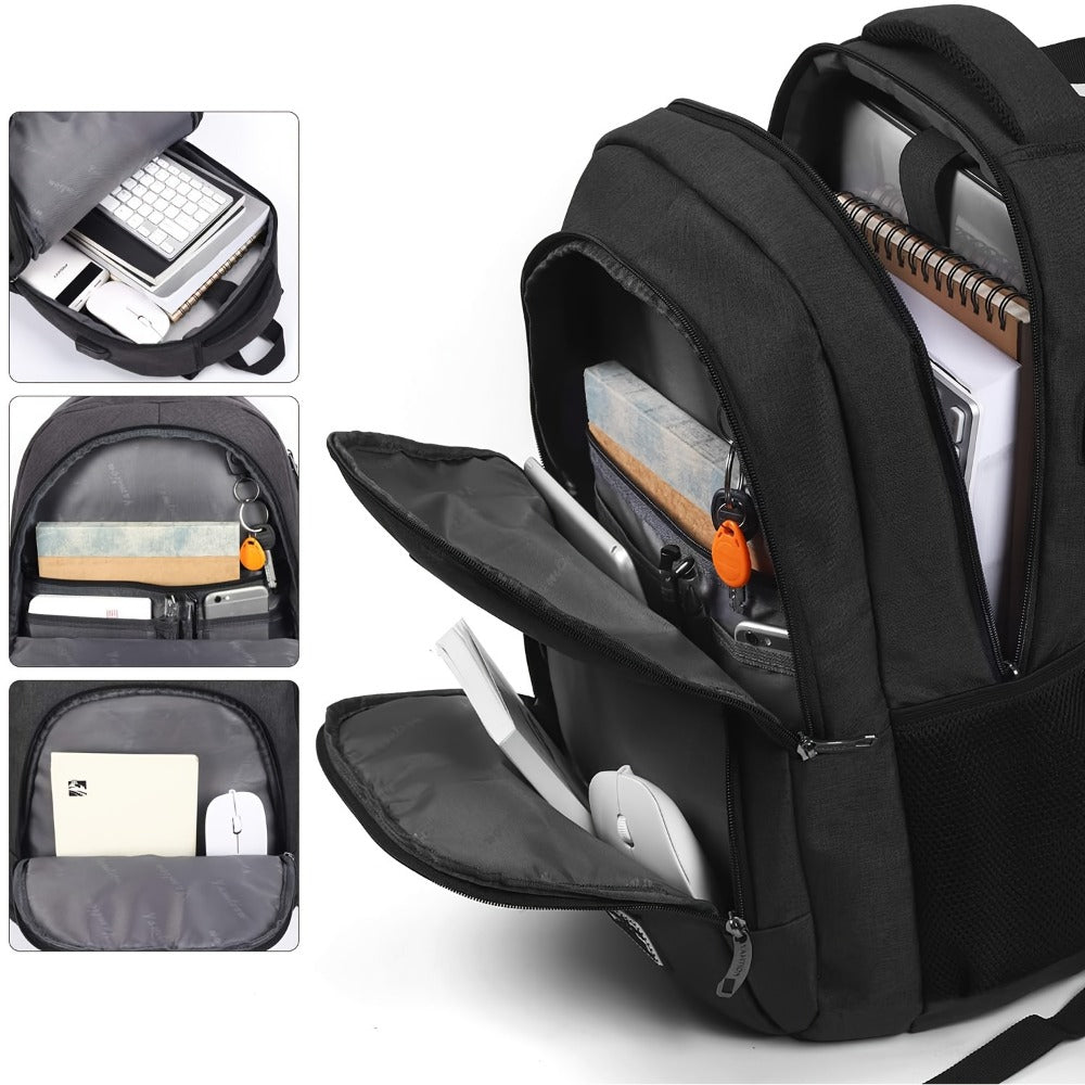 Laptop Backpack – 15.6 Inch, USB Charging, for Travel & School – detail view 2