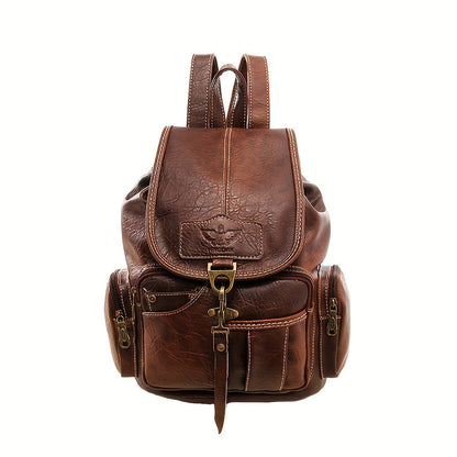 Laptop Backpack – 11 Pockets, PU Leather, Convertible, Waterproof – detail view 14