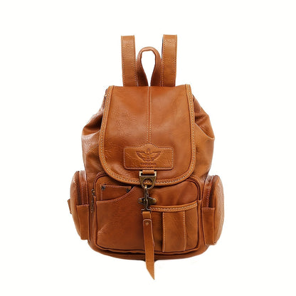 Laptop Backpack – 11 Pockets, PU Leather, Convertible, Waterproof – detail view 15
