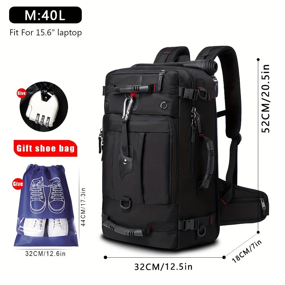 Laptop Backpack – 17.3 Inch, Combination Lock, for Travel & School – detail view 5