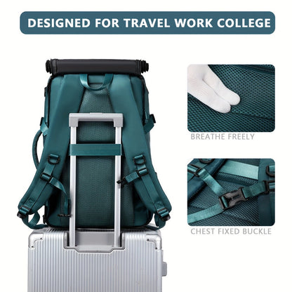 Laptop Backpack – 17 Inch, Nylon, Trolley Sleeve, Multi Pocket – detail view 12