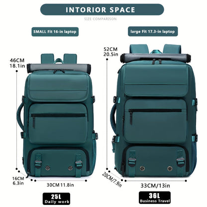 Laptop Backpack – 17 Inch, Nylon, Trolley Sleeve, Multi Pocket – detail view 18