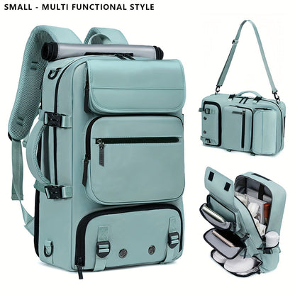Laptop Backpack – 17 Inch, Nylon, Trolley Sleeve, Multi Pocket – front view - product view 22