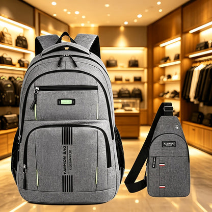 Laptop Backpack – 2 Pack, 4 Colors, Large Capacity, for Travel & School – detail view 6