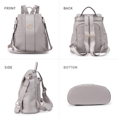 Laptop Backpack – 2 Piece, 10 Colors, Vegan Leather, Anti-Theft – detail view 46