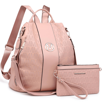 Laptop Backpack – 2 Piece, 10 Colors, Vegan Leather, Anti-Theft – detail view 52