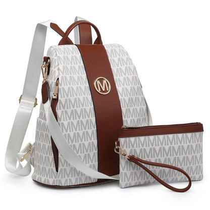 Laptop Backpack – 2 Piece, 10 Colors, Vegan Leather, Anti-Theft – detail view 6