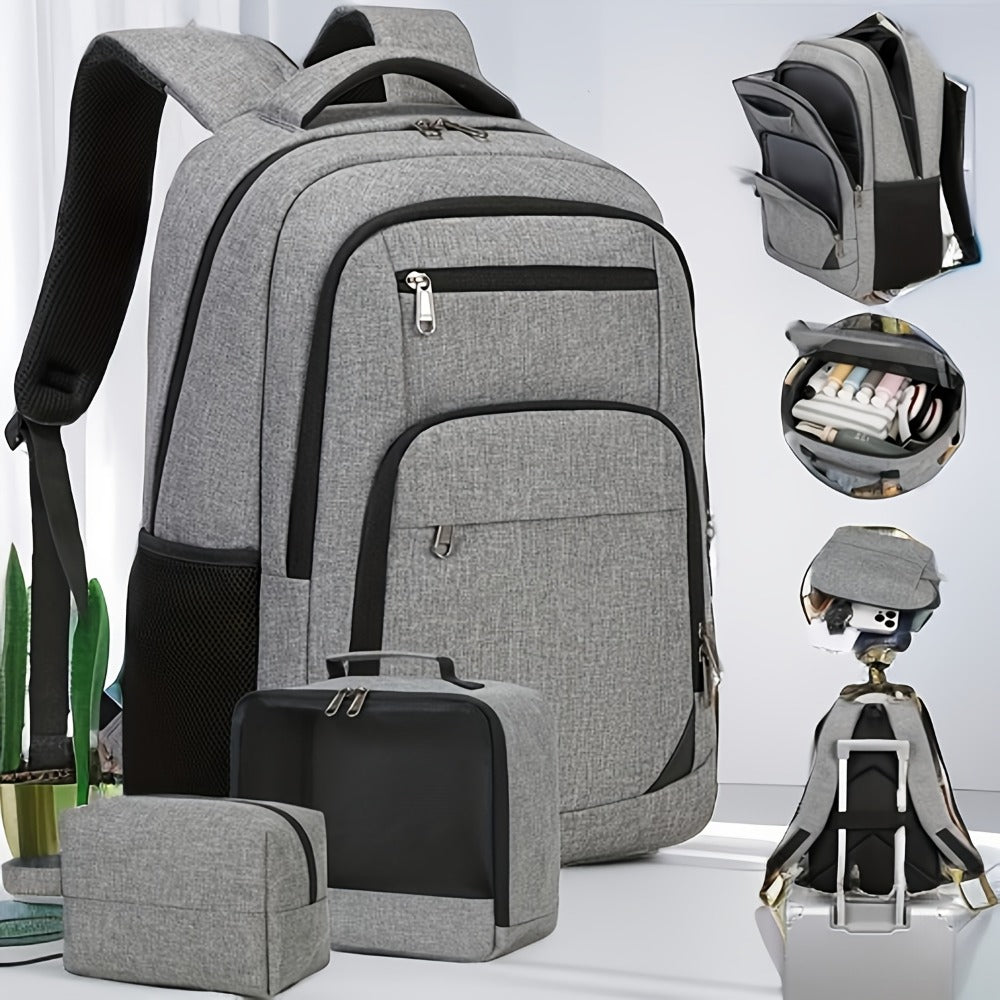 Laptop Backpack – 3 Pcs, 15.6 Inch, for Travel & Work – detail view 4