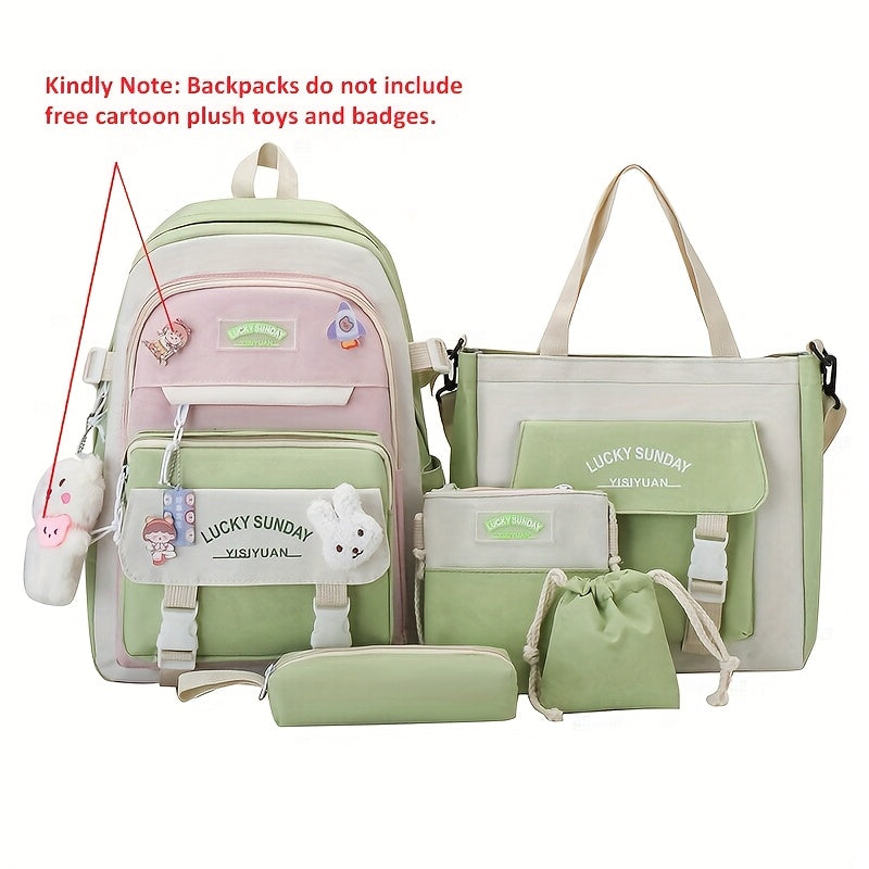 Laptop Backpack – 5-Piece, Anti-Theft, Large Capacity, Lightweight – alternate view