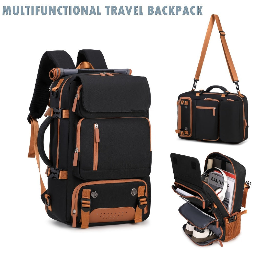 Laptop Backpack – 9-Pocket, 45L, Trolley Sleeve, for Travel – detail view 6